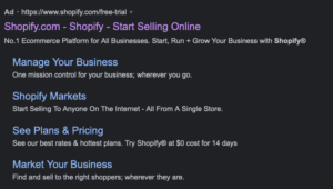 Ad Shopify